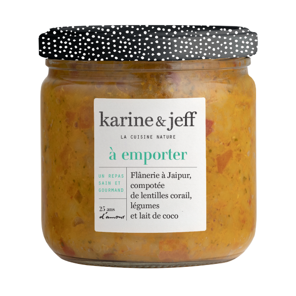 Flânerie à jaipur compotée de lentilles corail légumes et lait de coco - 1