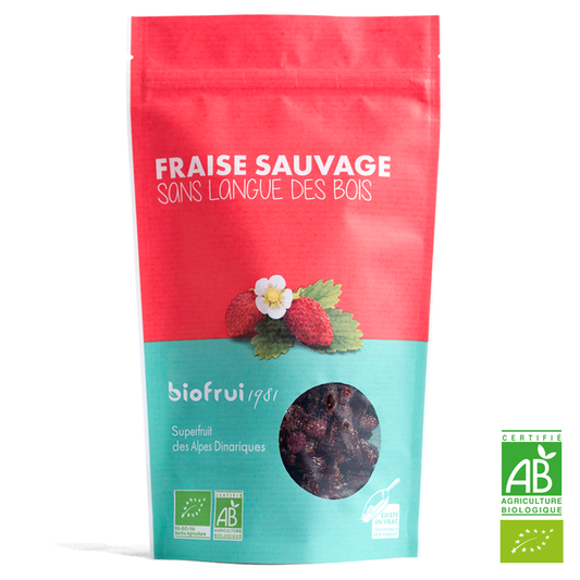 Fraise sauvage des alpes dinariques séchée bio - 1